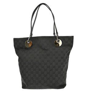 Gucci Black Canvas GG Tote Handbag